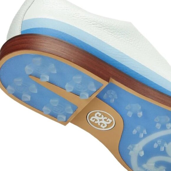 G/FORE Gallivanter Leather Luxe Sole Tuxedo Golf Shoes Snow New in Box $350 - Picture 5 of 6